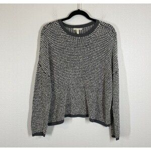 Eileen Fisher Sweater Womens Small Textured Knit Pullover Organic Cotton